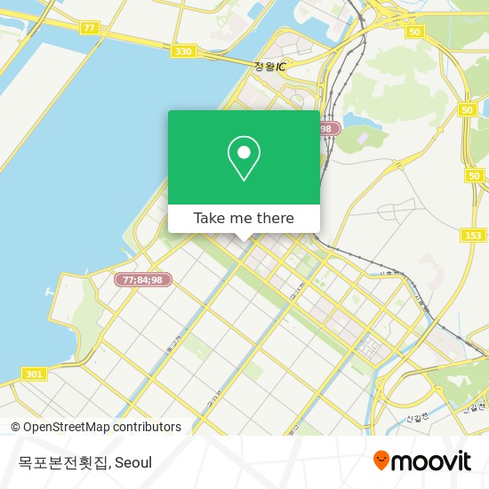 목포본전횟집 map