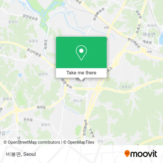 비봉면 map