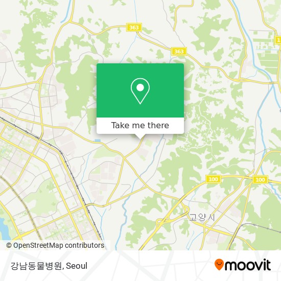 강남동물병원 map