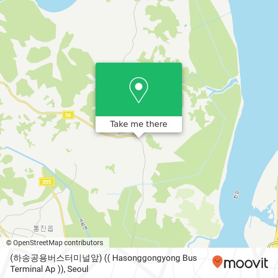 (하송공용버스터미널앞) (( Hasonggongyong Bus Terminal Ap )) map