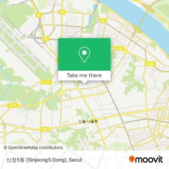 신정5동 (Sinjeong5-Dong) map