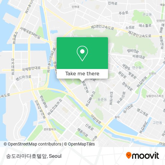 송도라마다호텔앞 map