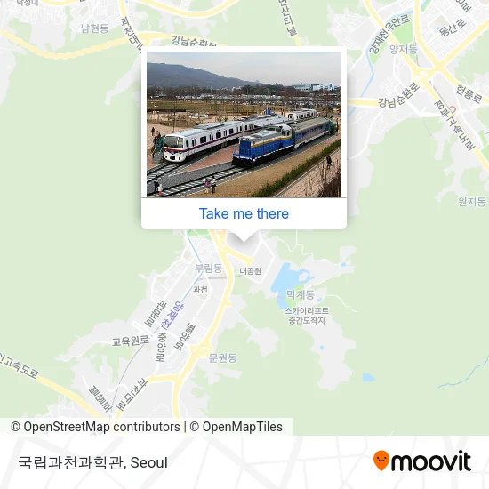 국립과천과학관 map