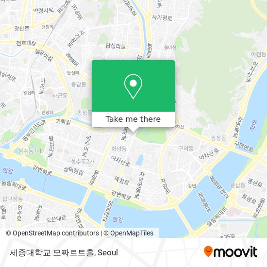 세종대학교 모짜르트홀 map