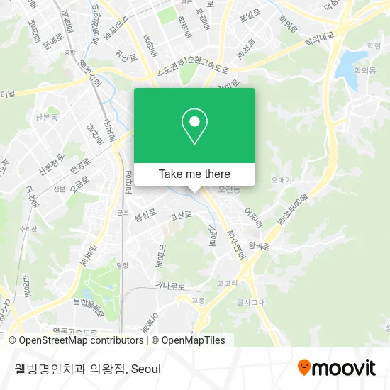 웰빙명인치과 의왕점 map