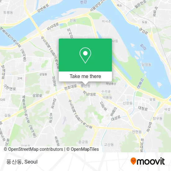 풍산동 map
