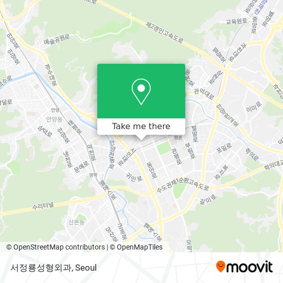 서정룡성형외과 map