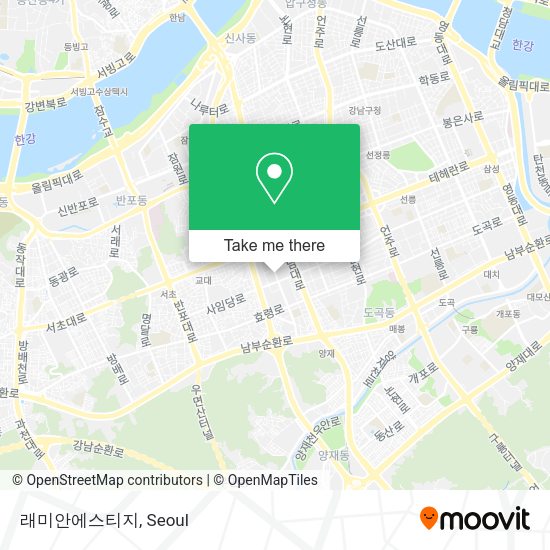 래미안에스티지 map