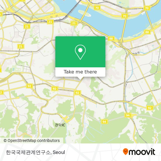 한국국제관계연구소 map