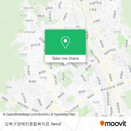 강북구장애인종합복지관 map