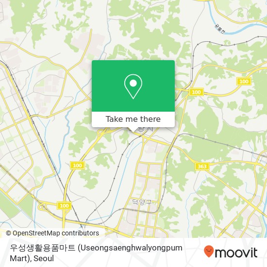 우성생활용품마트 (Useongsaenghwalyongpum Mart) map