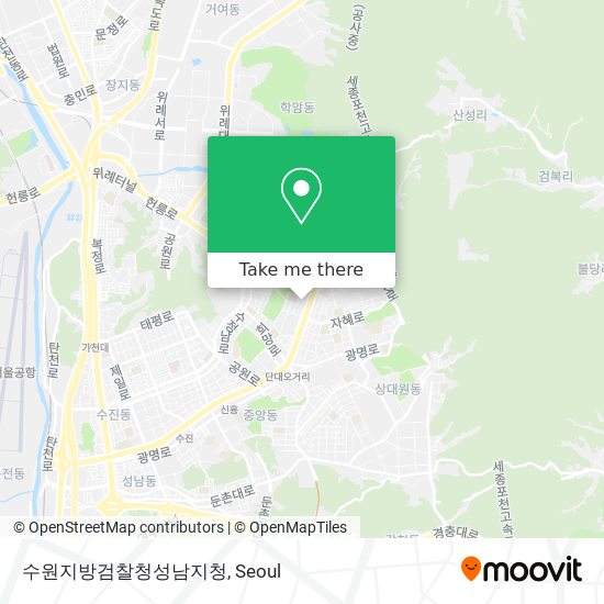 수원지방검찰청성남지청 map