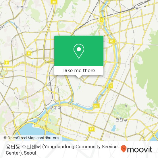 용답동 주민센터 (Yongdapdong Community Service Center) map