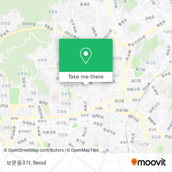 보문동3가 map