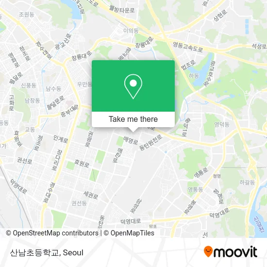 산남초등학교 map