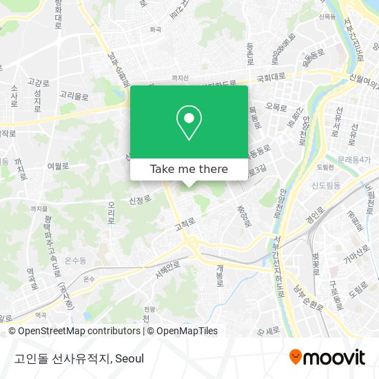 고인돌 선사유적지 map