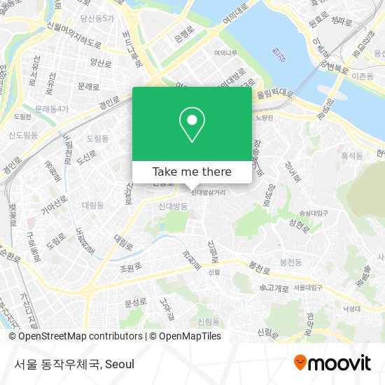 서울 동작우체국 map