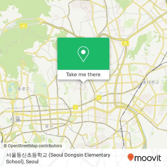 서울동신초등학교 (Seoul Dongsin Elementary School) map