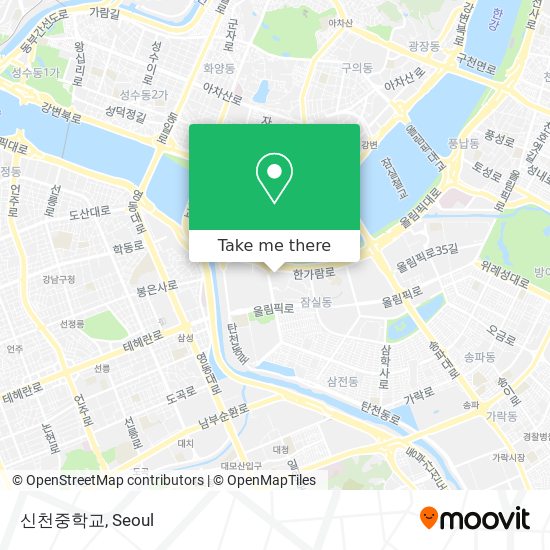 신천중학교 map