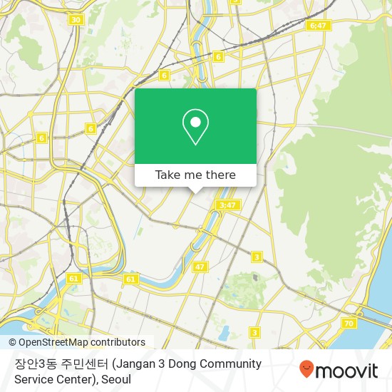 장안3동 주민센터 (Jangan 3 Dong Community Service Center) map