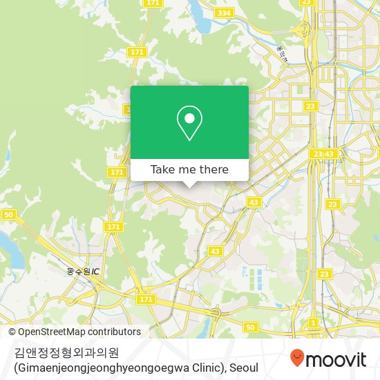김앤정정형외과의원 (Gimaenjeongjeonghyeongoegwa Clinic) map