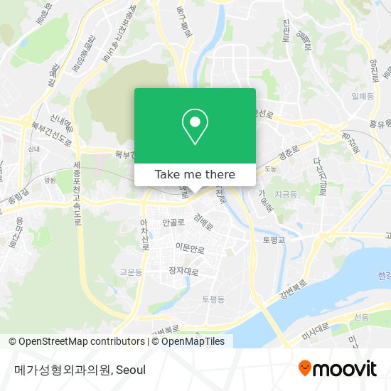 메가성형외과의원 map