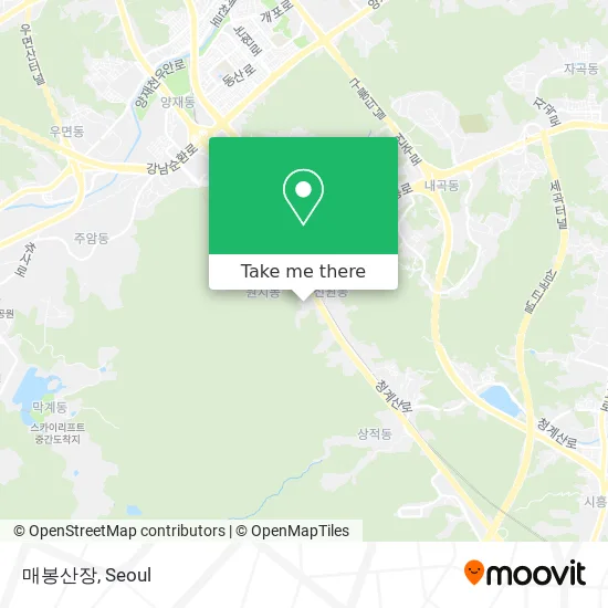 매봉산장 map