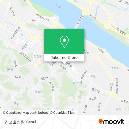 김포효병원 map