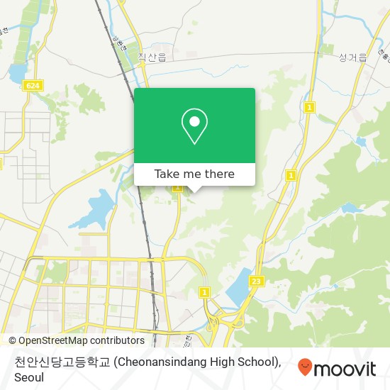 천안신당고등학교 (Cheonansindang High School) map