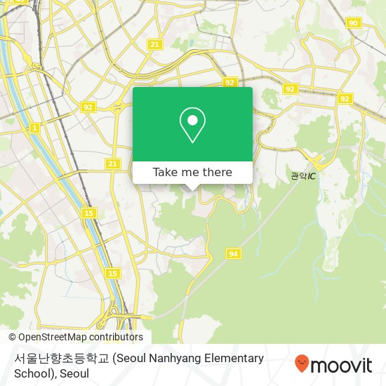 서울난향초등학교 (Seoul Nanhyang Elementary School) map