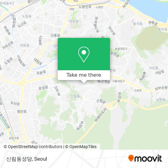 신림동성당 map