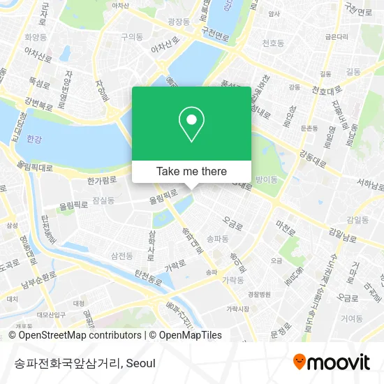 송파전화국앞삼거리 map