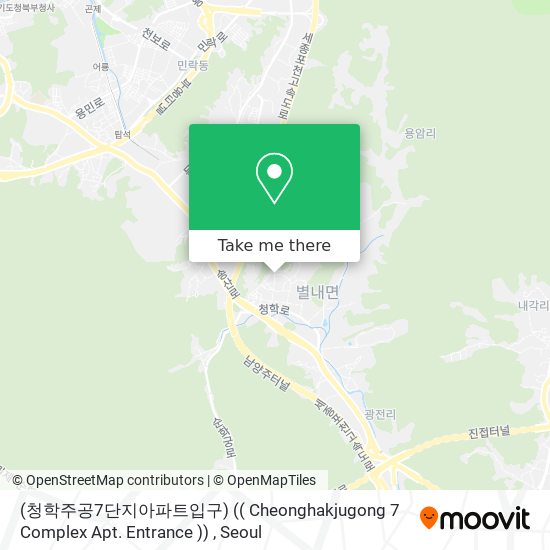 (청학주공7단지아파트입구) (( Cheonghakjugong 7 Complex Apt. Entrance )) map