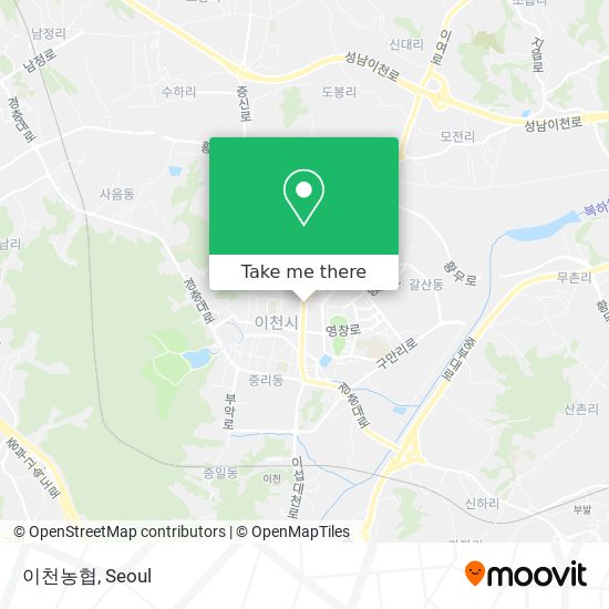 이천농협 map