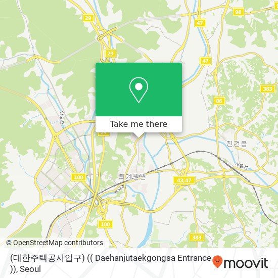 (대한주택공사입구) (( Daehanjutaekgongsa Entrance )) map