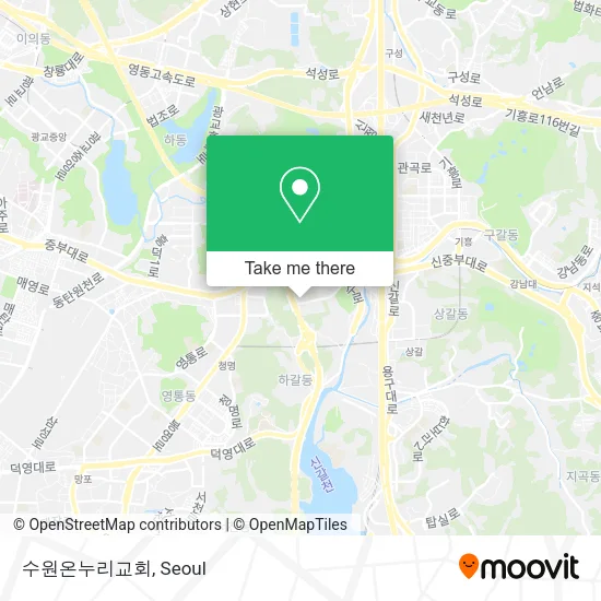 수원온누리교회 map