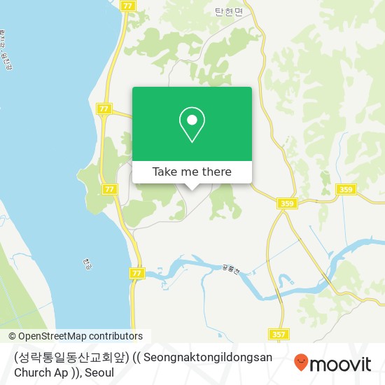 (성락통일동산교회앞) (( Seongnaktongildongsan Church Ap )) map