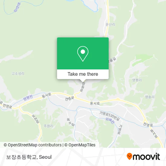 보장초등학교 map