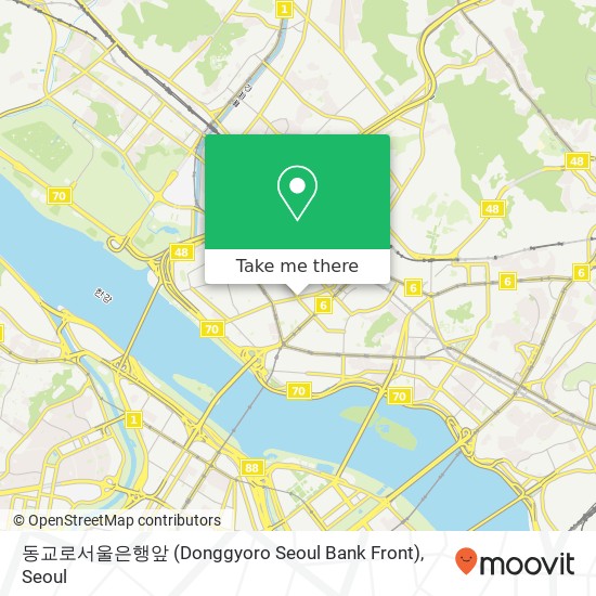 동교로서울은행앞 (Donggyoro Seoul Bank Front) map