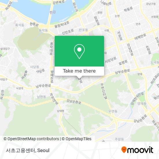 서초고용센터 map