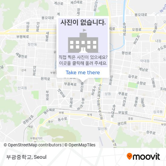 부광중학교 map