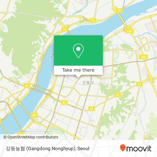 강동농협 (Gangdong Nonghyup) map