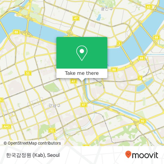 한국감정원 (Kab) map