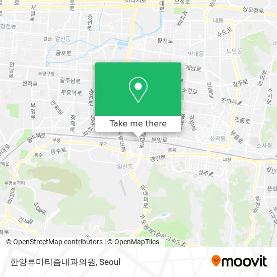 한양류마티즘내과의원 map