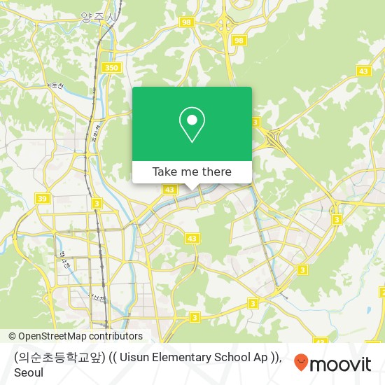 (의순초등학교앞) (( Uisun Elementary School Ap )) map