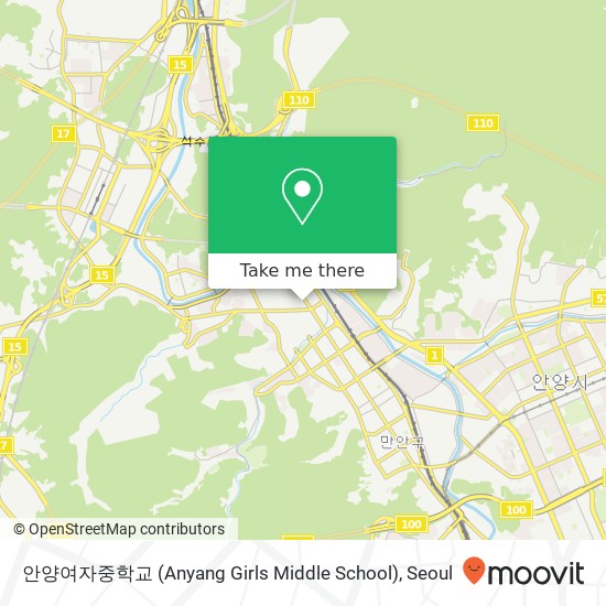 안양여자중학교 (Anyang Girls Middle School) map