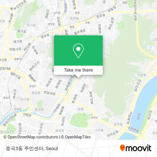 중곡3동 주민센터 map