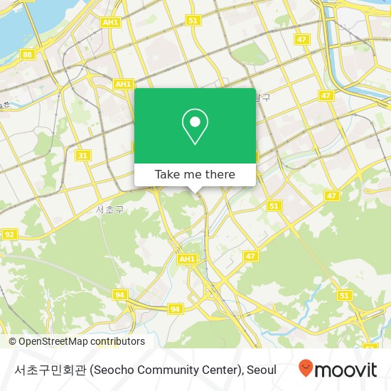 서초구민회관 (Seocho Community Center) map