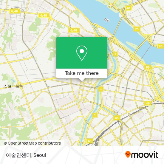 예술인센터 map