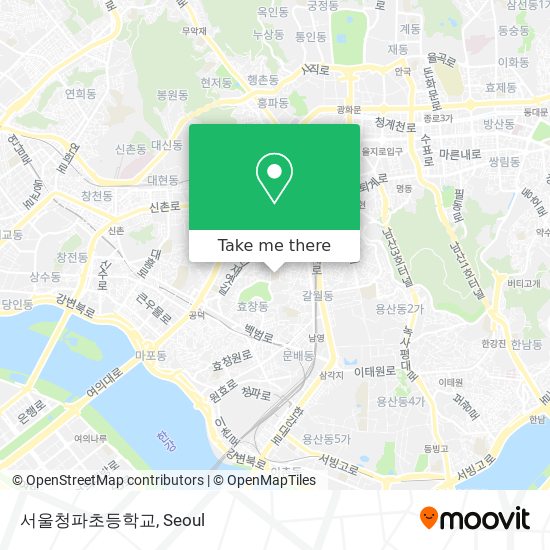 서울청파초등학교 map